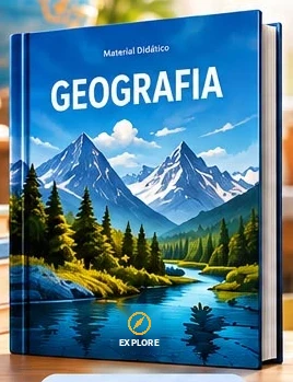 Capa ilustrativa do material de Geografia EXPLORE